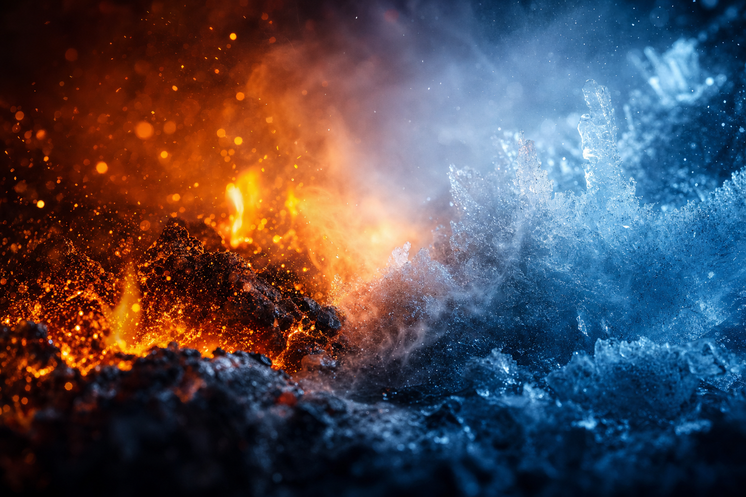 Énergies complémentaires, le feu et la glace